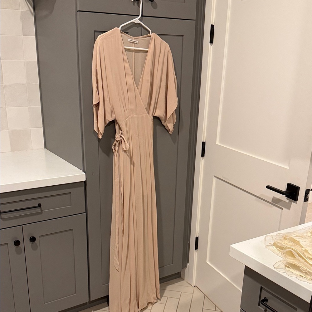 Reformation Beige Maxi Dress